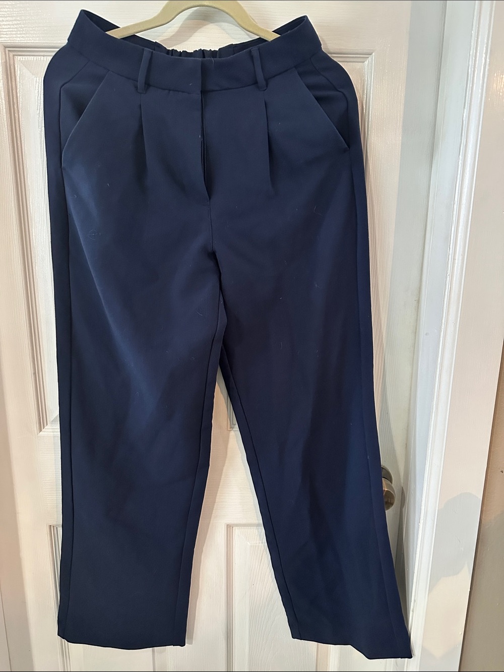 Old navy Taylor Navy High-Waist Pleated wide leg Trousers small